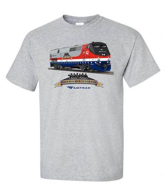 Tee Amtrak Veteran Tribute Railroad Short Sleeve 121 Unisex T-Shirt