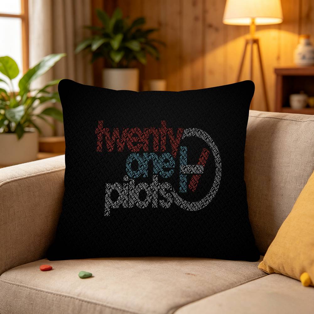T-Twenty One Pilots Pillow Gift Home Office Decoration Bedroom Sofa Car Cushion Cover case 45x45