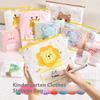 10/15/20Pcs Transparent Thickened Packaging Bag Cartoon Space Saving Storage Bag Elephant Giraffe Zipper Bag For Kindergarten