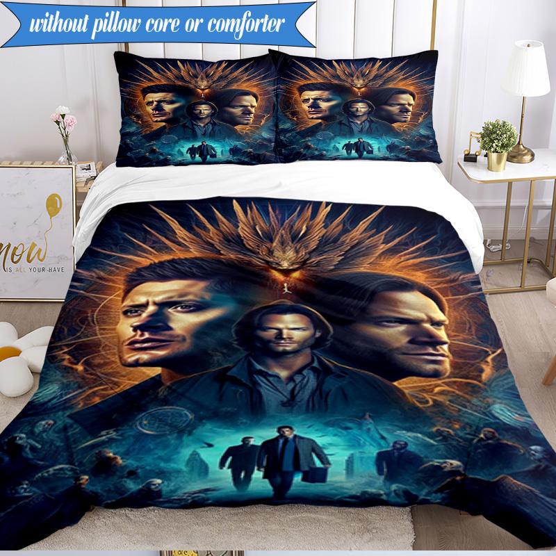 Natural Brother 3pcs K-pop Music Group Bedding set,Ideal for Bedroom, Dormitory,Including Duvet Cover And 2pcs Pillowcases,Fan Gifts
