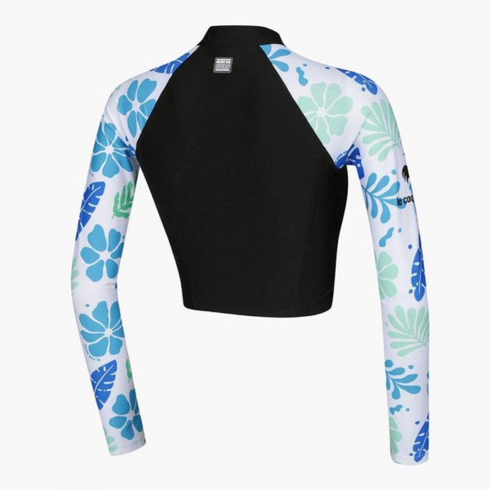 Le Coq Sportif Long sLeeve Half Zip Rash Guard Black Qp222srl51