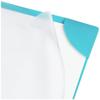 Corner Lock 3 Pocket Binder Sleeves Document Storage Assorted Colors Durable Non-Tearing Polypropylene Pack of 3 Organizing