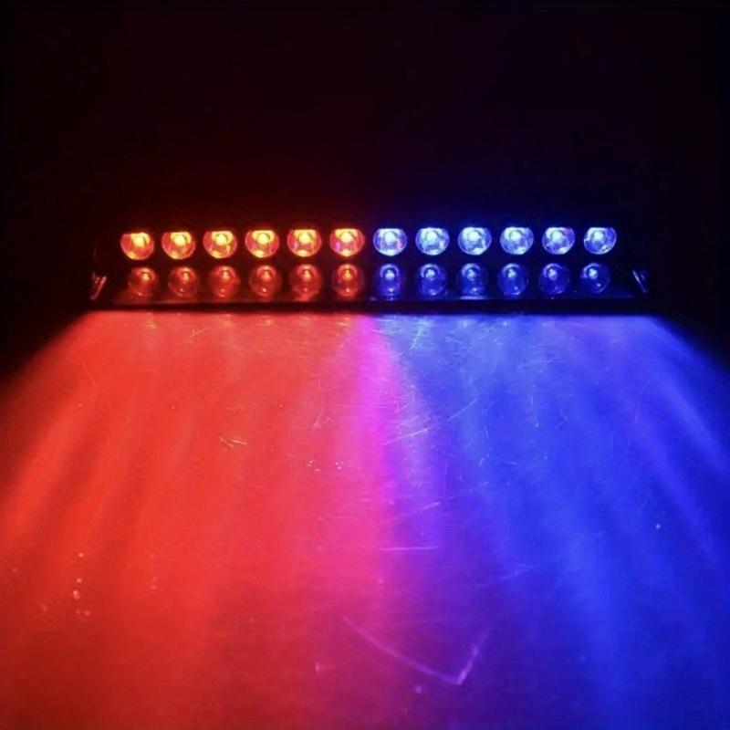 

12 светодиодных автомобильных стробоскопов, аварийная сигнальная лампа, автоматическая вспышка, парковочный сигнал, лобовое стекло, красный, синий, желтый, белый, водонепроницаемый, 12 В