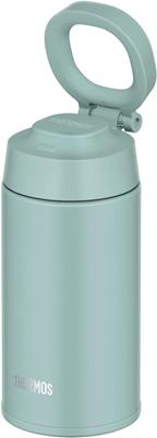 Wasserflasche Vakuumisolierter Mobiler Becher mit Trageschlaufe 380ml Mintgrün MG JOO-380