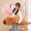 Capybara Plush Pillow With Inner Liner Soft Short Fur Stuffed Animal Toy
