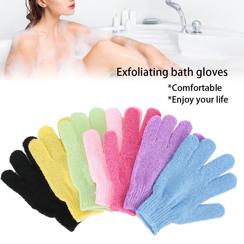 7pcs Bath Glove Shower Body Deep Cleaning Exfoliating Skin Spa Massage Scrub Glove7pcsSet