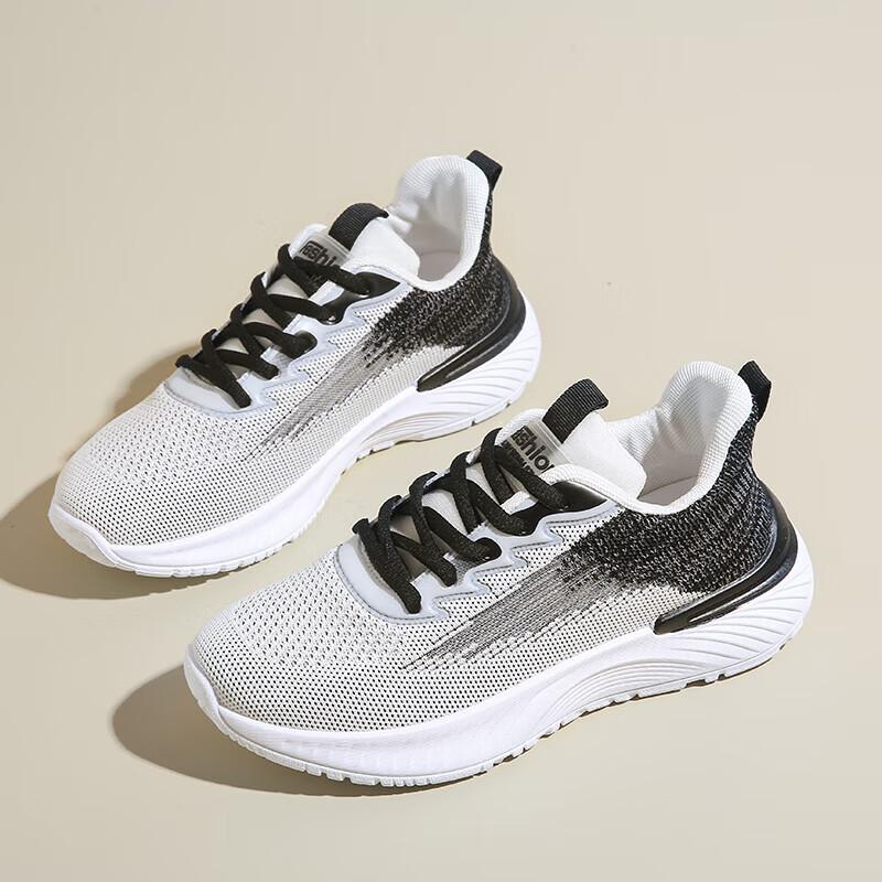 

Running shoes women s sports lightweight shock absorption High school entrance examination sports special skipping rope soft sole ultra-light runni 40 чёрный