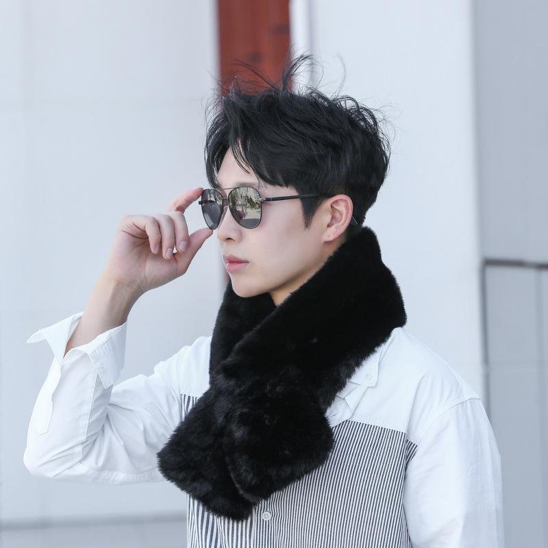 Autumn and winter cotton hat men's thickened mink hat neck protector old dad thickened warm mink hat
