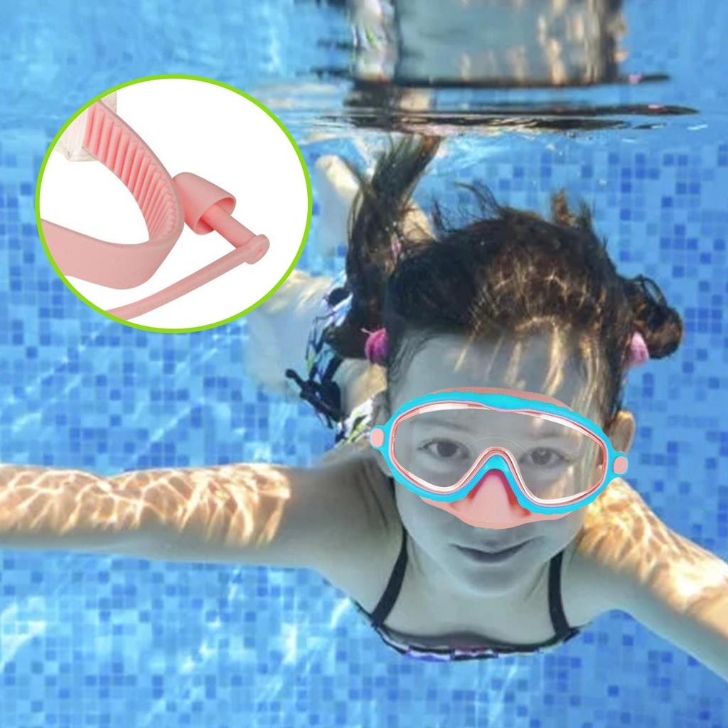 Goggles With Nose Cover Snorkeling Glasses Gear Anti-Fog No-Leak Water-resistant Diving Pool Snorkeling Goggles Gear For Girl