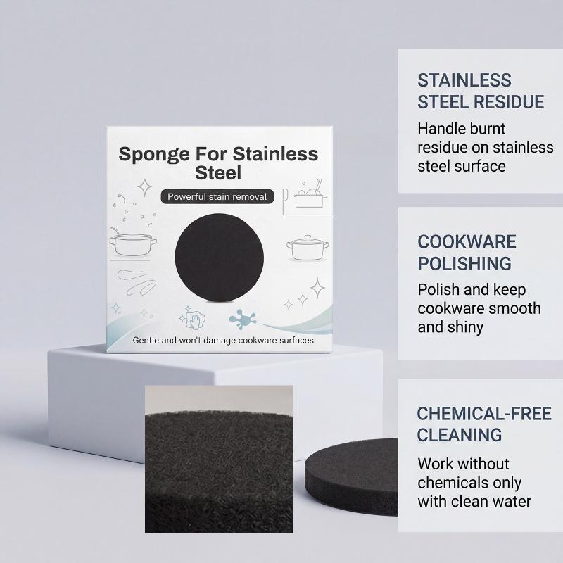 Stainless Steel Sponge for Kitchen Cookware Non-Scratch and Long-Lasting Cleaning Solution