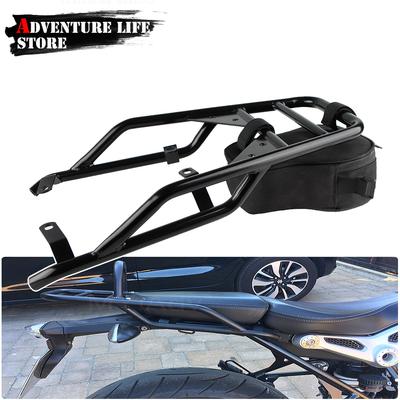 For RNINET Scrambler R NINE T R9T Pure Racer Passenger Back Seat Motorcycle Rear Seat Luggage Carrier Rack with Handle Grip