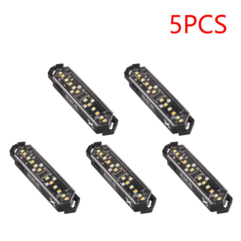 1-10PCS Outdoor Camping Light Warning Wind Rope Buckle Light IPX4 7 Lighting Modes Tent Decorative Lights Waterproof String Lamp