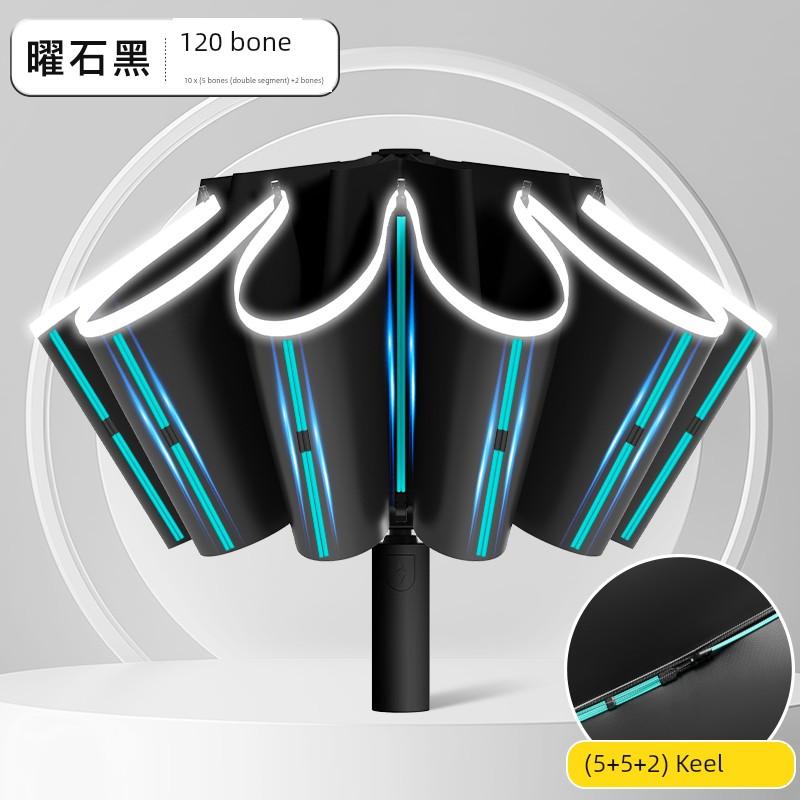 256-Bone Reverse Umbrella Automatic Extra Large UV Protection Rain Or Shine Dual-Use Wind-Resistant Bag Rainproof Self-opening Umbrella
