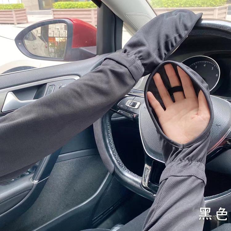 

Солнцезащитные ледяные рукава Модные летние женские рукава для вождения Защитные рукава от УФ-лучей Тонкие Регулируемые average size