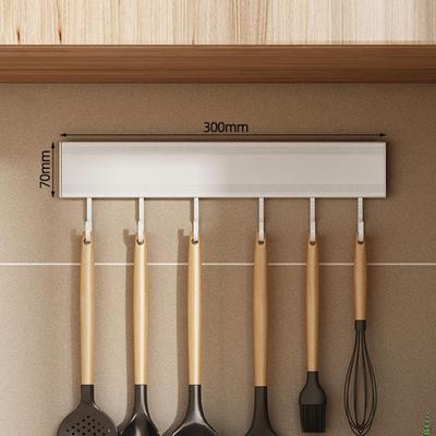 Aluminum Hooks Rack Wall Mounted Key Holder Coat Hook Towels Clothes Hangers Rail for Kitchen,