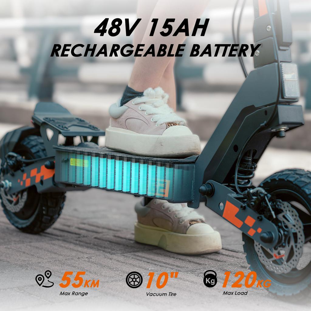 2026 Aktualisierte Version Kukirin G2 Elektroroller 48V15.6Ah 10 Faltbarer E-Scooter 800W Leistungsstarker Motor 45KM/H Höchstgeschwindigkeit Elektroroller Erwachsene