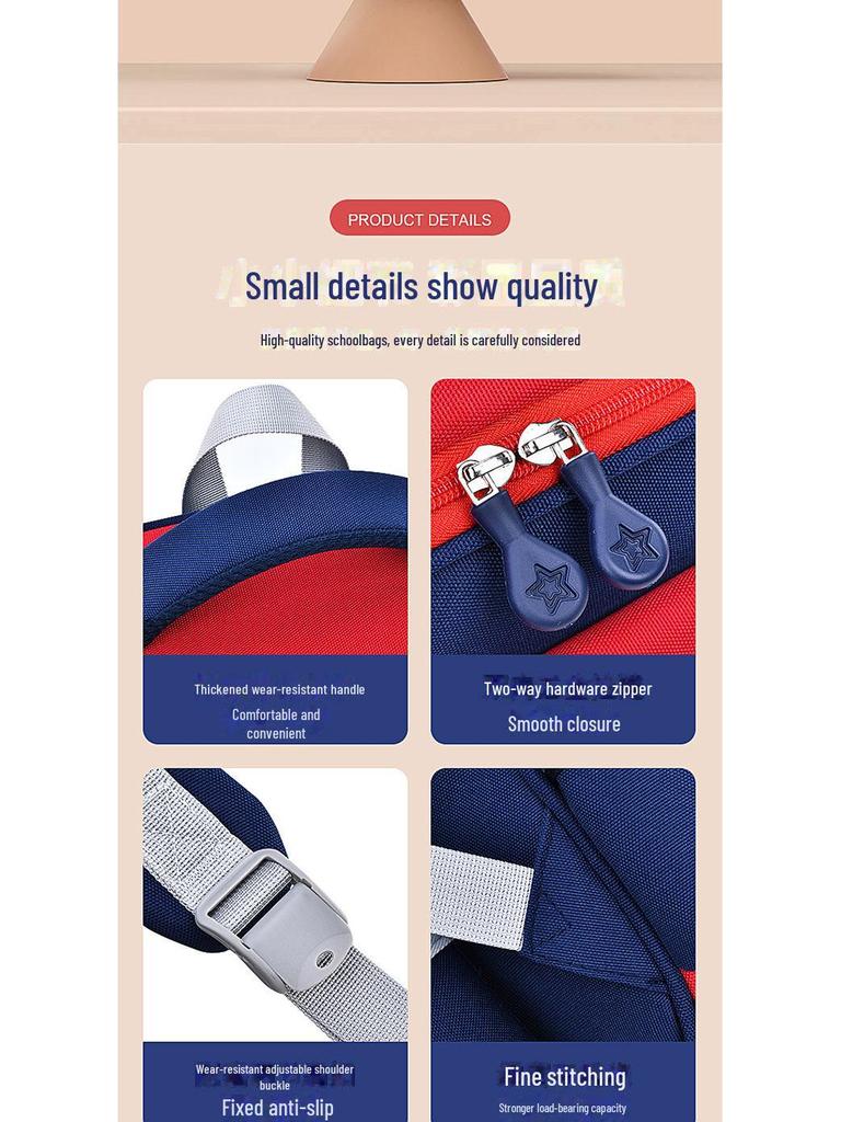 Sesame Baby Wear-Resistant Backpack for Boys & Girls, Grades 1-6, Large Capacity