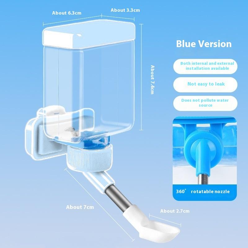 

Автоматическая поилка для птиц, подвесная поилка для клетки, легко чистить и устанавливать, поилки для домашних животных, аксессуары для клетки для птиц синий