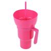 2Pcs 1000ml Portable Tumbler Leak Proof Multifunction Stadium Tumbler Multi-Purpose Popcorn Beverage Cup for Cinema Home Travel