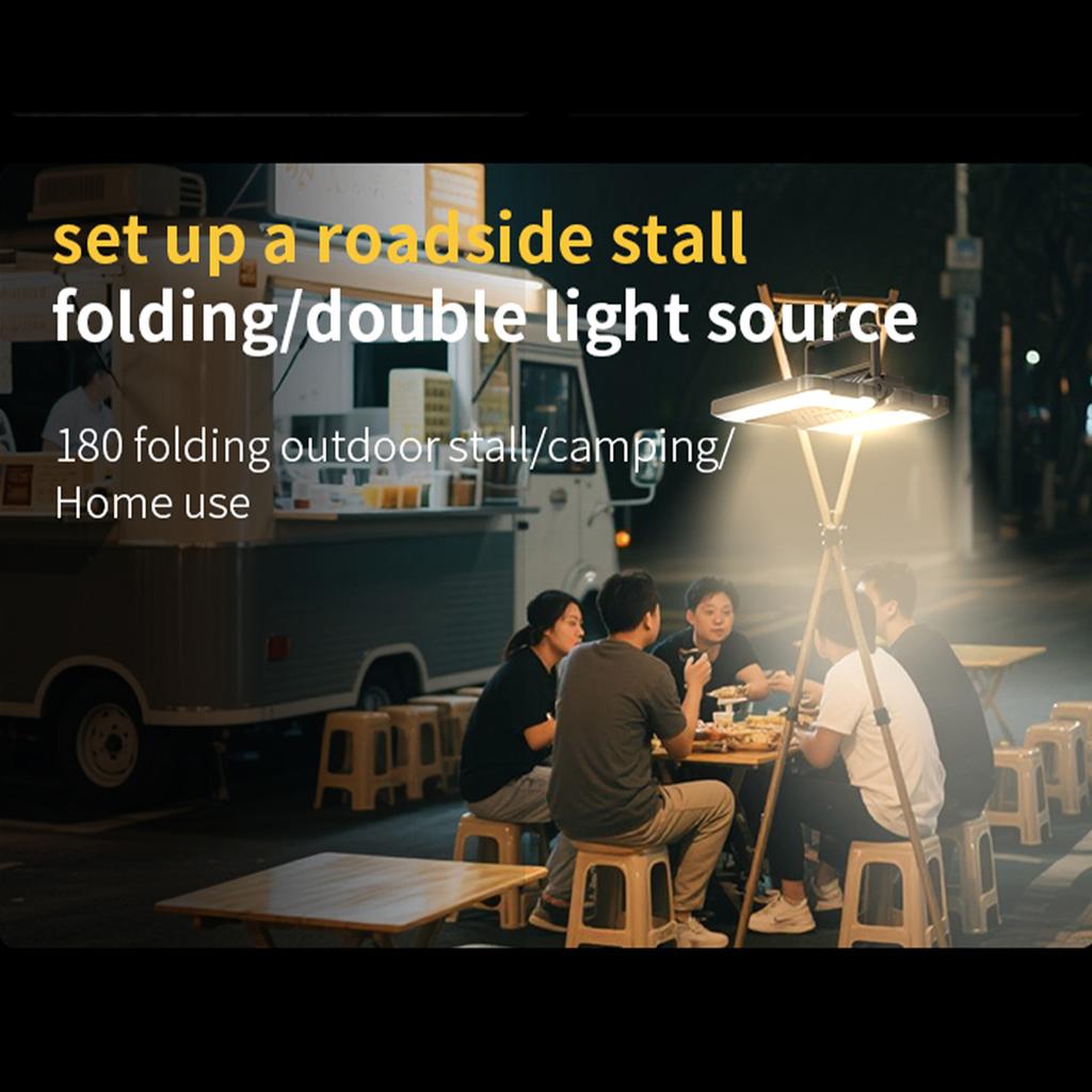 LED Work Light 1000 Lumens Portable Outdoor Emergency Light Rechargeable Hanging Night Lamp for Car Repair Emergency and Camping