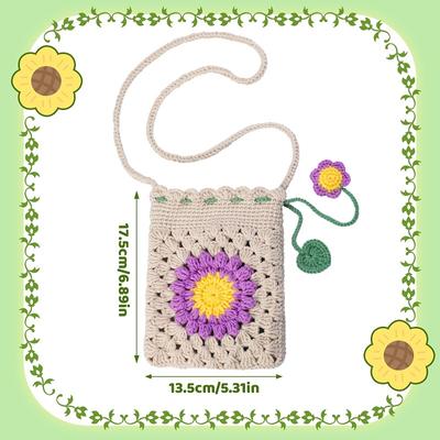 Crochet Kit-Bag Crochet Kit for Beginners Crochet Starters Craft Kniting Kits for Adults with Step-by-Step Video Tutorials