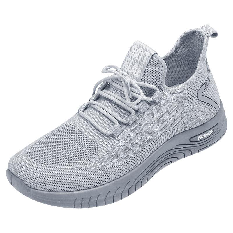 Summer Men's Casual Sneakers Mesh Breathable Lightweight Running Shoes Comfortable Hollow Soft Bottom Running Shoes Zapatillas