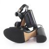 Great CHANEL Sandals COCO Mark Turn Lock Leather black leather Women 37 G37387 Used
