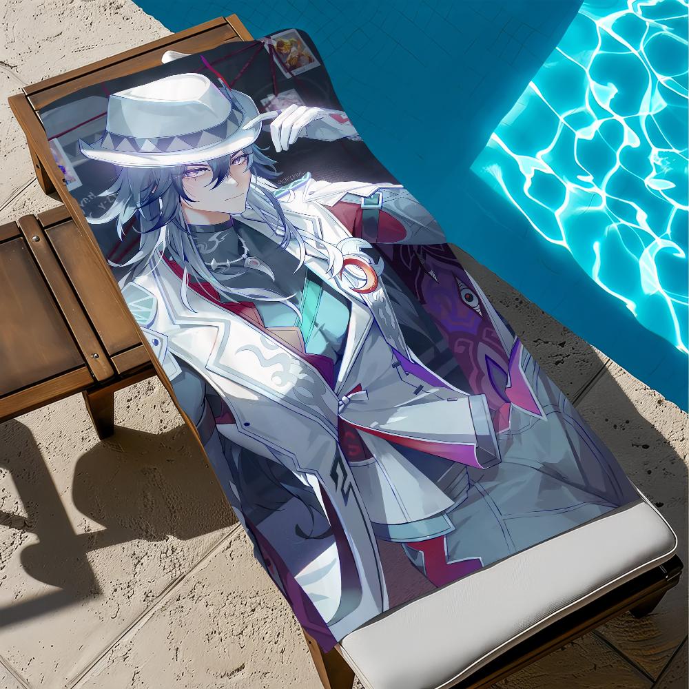 H-honkai Star Game RailAshveil Towel Beach Quick Dry Soft Pool Towels Gift for Travel Gym Shower Camping Sports