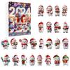 Christmas Calendar Advent Blind Box Toy Cute Snowman Decorative Pendant Acrylic