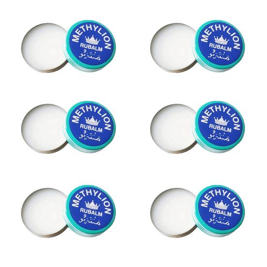6Pcs 3/4G Herbal Menthol Cooling Balm Headaches Migraines Muscle Pain Bite Itching Fatigue Relief Calming Natural Summer Traveling Portable Cooling