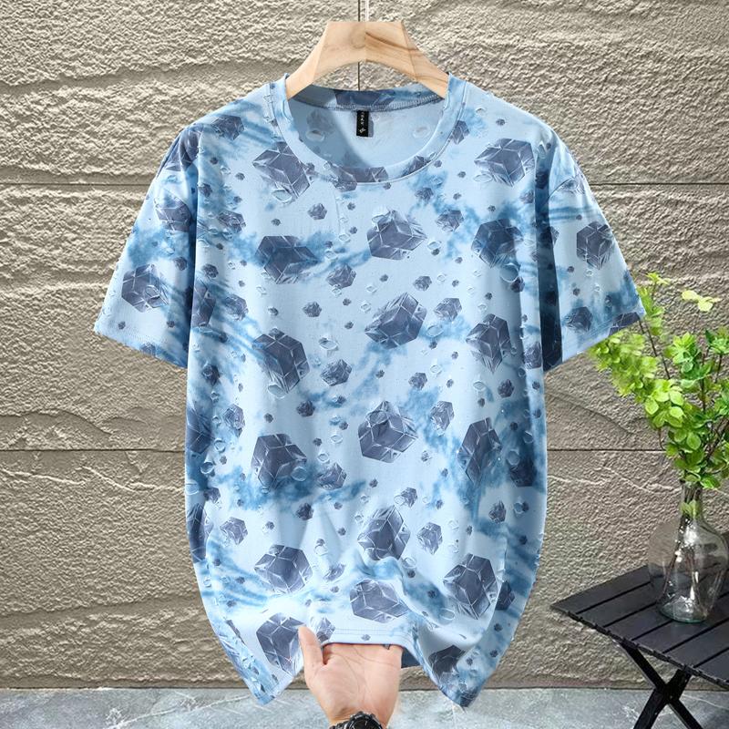 Plus Size 5XL-12XL Fashion Oversized T-shirt Men Tops Casual Vintage Short Sleeve Tee Summer Clothing