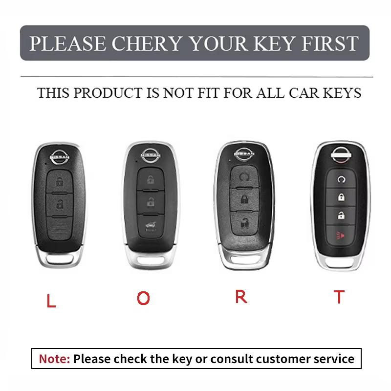 Zinc Alloy Car Key Cover Case Bag for Nissan Versa X-Trail T33 J12 Qashqai Teana Altima Ariya Serena Kicks Pathfinder Rogue 2023