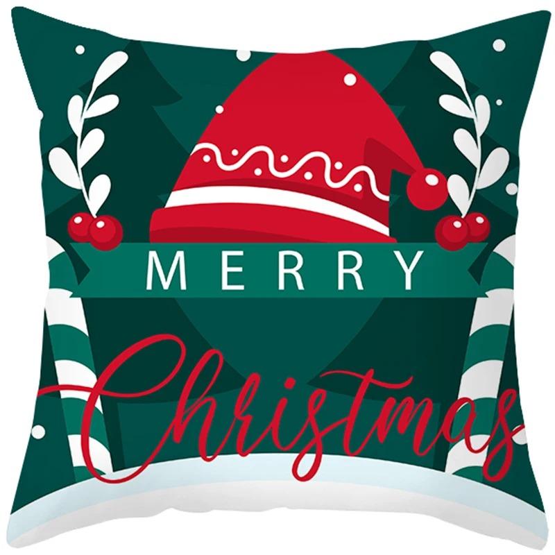 Christmas Themed Pillowcases Car Accessories Office Santa Claus Living Room Sofa Home Pillowcases