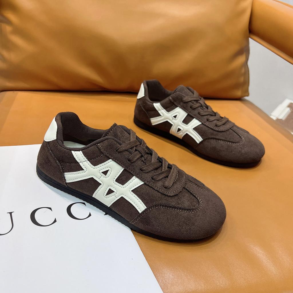 Dexun Schuhe Damen 2025 Herbst Neue Flachboden Vielseitige Kleine Weiße Schuhe Leichtgewichtige Weiche Sohle Zeigen Kleine Lässige Sportliche Board-Schuhe