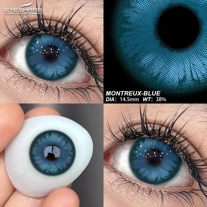 Eyeshare Cosplay Color Contact Lenses for Eyes Anime Purple Eyes Contacts Lenses Colorful Makeup Eyes Lenses Yearly 2pcs/pair