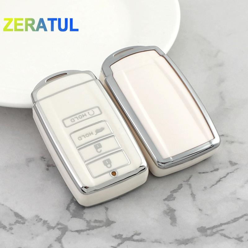 Soft Tpu Car Key Case Cover For Honda Acura Rlx Mdx Cdx Tlx-L Nsx Rdx Shell Fob Holder Auto Shell Fob Protector Accessories