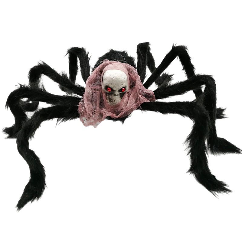 Plush Skull Ghost Spider Halloween Decoration Prop