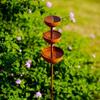 3-Tier Bowl Bird Water Dispenser Rusted Bird Feeding Station Garden Rain Catcher Bird Lovers