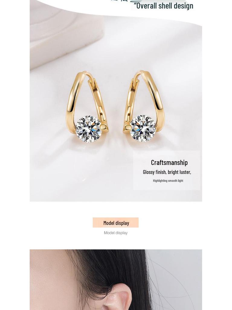 Elegant Korean Irregular High-End Luxury Earrings