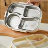 Detachable Insulated Lunch Box Divided Compartment Lunch Box Stainless Steel Lunch Box  Canteen