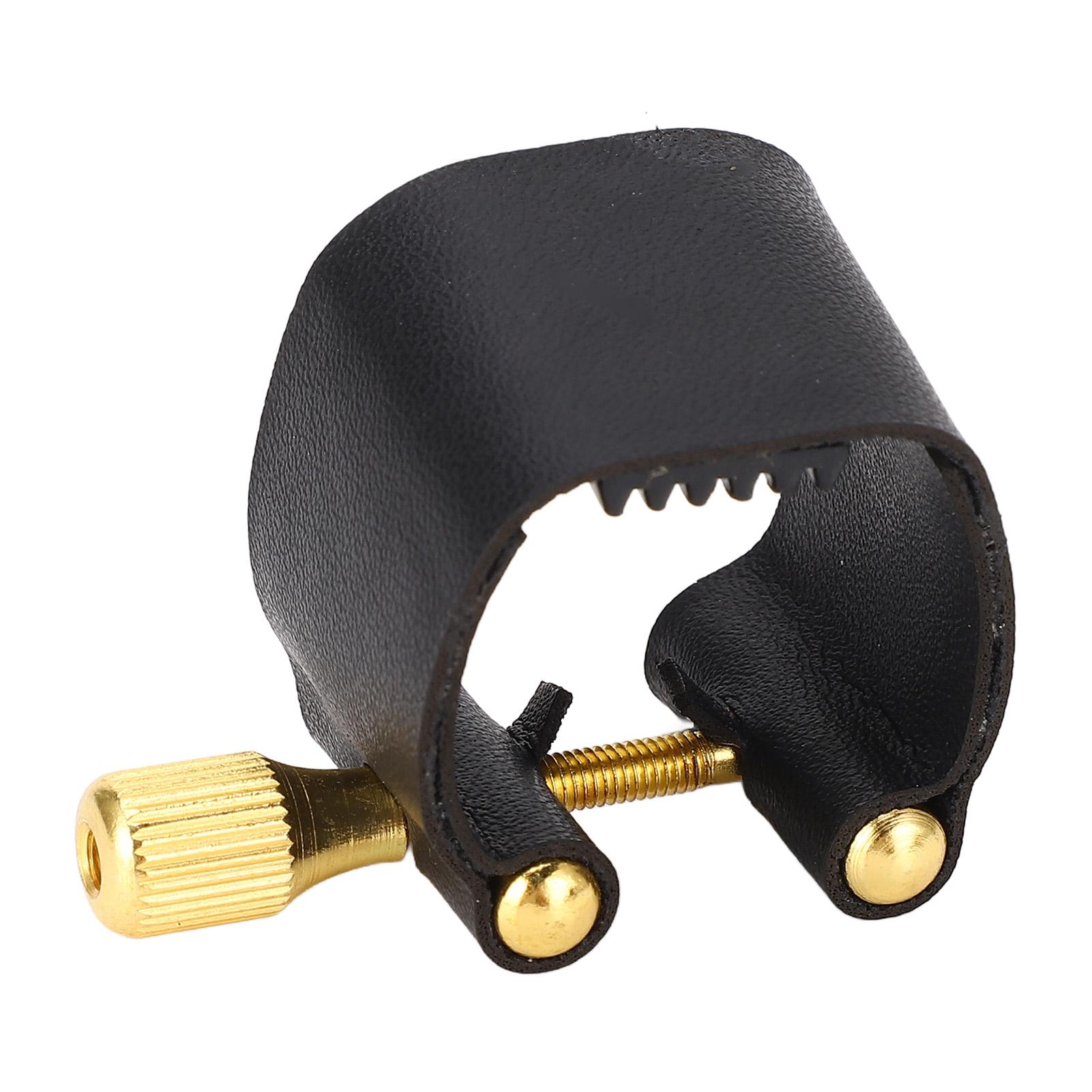 

Саксофон кожаный лигатурный зажим компактный профессиональный сменный для саксофонного мундштука типа C