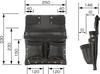Tajima Safe System Detachable Waist Pouch with Twin Genuine Large Nail Durable and Genuine Cowhide Leather Easy to Attach and Can be Attached to a
