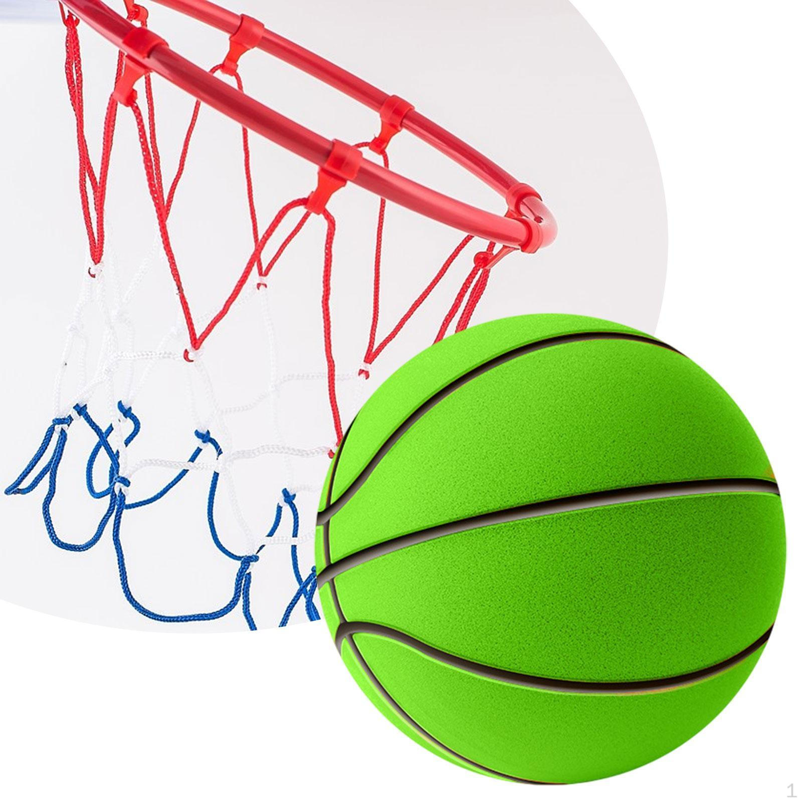 

Бесшумный баскетбольный прыгающий мяч для тренировок в помещении детская игрушка Size 5 зелёный