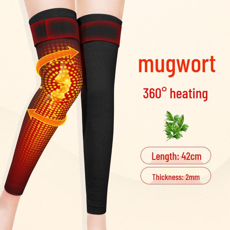 

Mugwort Cotton Anti-Slip Knee Pads for Cold Protection - Unisex, Warm Knee Sleeves for Elderly XXL