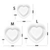 Earrings Molds Resin Craft Moulds Hollow Heart Shape Pendant Mold Unique Keychain Molds Jewelry Hand-Making Accessories