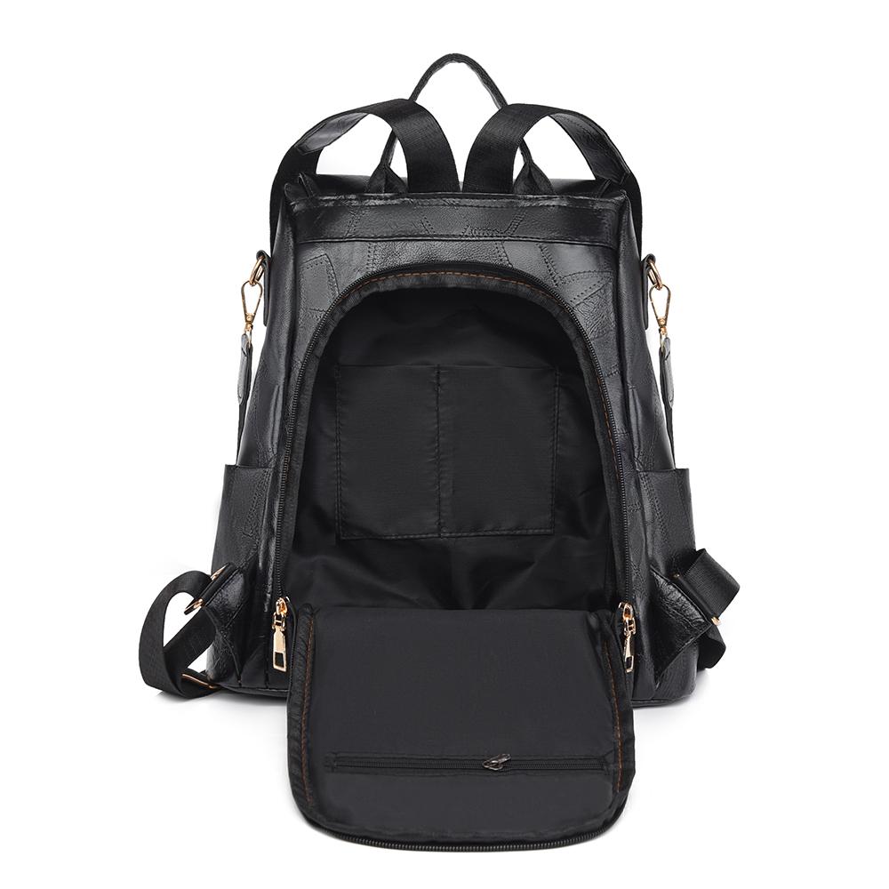 Женский многофункциональный рюкзак из мягкой кожи с кисточками в стиле ретро — фото 10