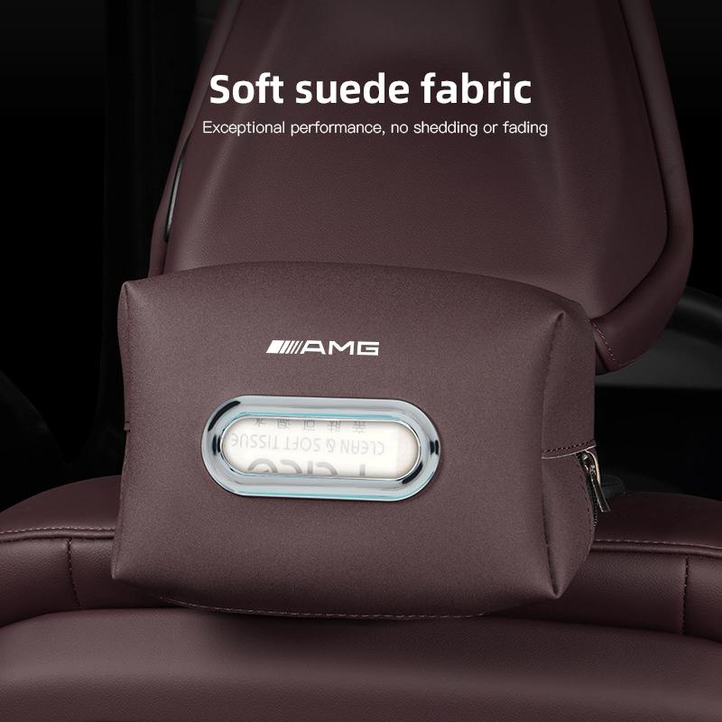 

Car Leather Tissue Box Sticker Towel Napkin Paper Rack Storage Bag For Mercedes Benz AMG W204 W205 W203 W211 W212 W213 W201 W210