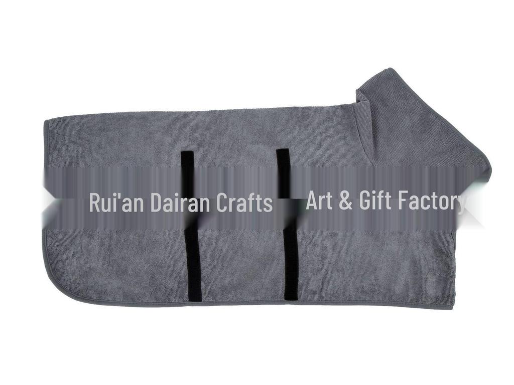 Microfiber Quick-Dry Pet Bathrobe: Super Absorbent Towel for Large & Small Dogs, Cats