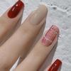 Autumn and Winter Nail Art Knitted Woolen Powder Nail Decoration Retro Color Plaid Glitter Sea Salt Diamond Glitter