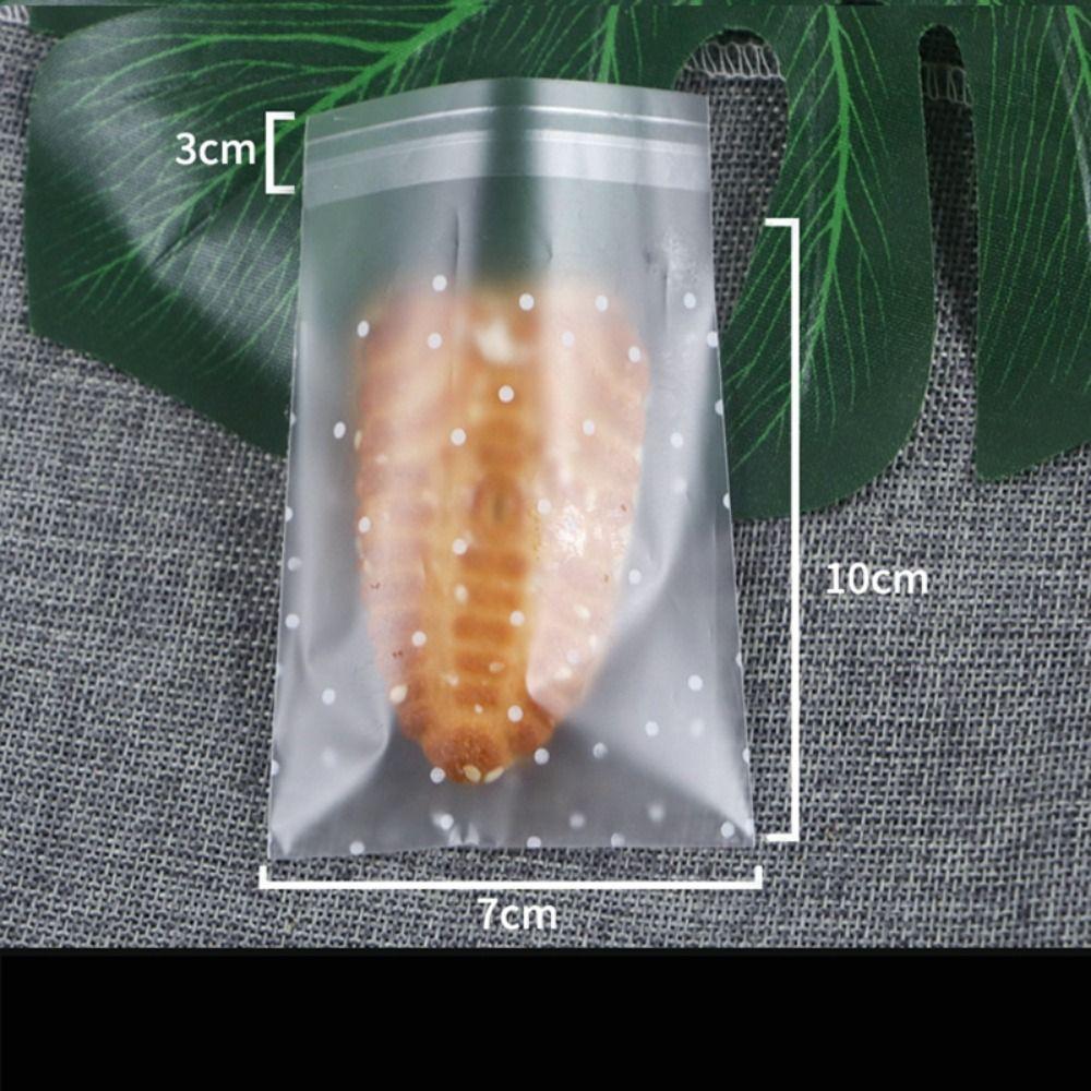 100 stk Selvklebende Snack Emballasje Poser Cookies Bake Emballasje Bag Julefest Dekor Favors